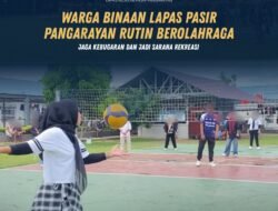 Warga Binaan Lapas Pasir Pangarayan Rutin Berolahraga, Jaga Kebugaran dan Jadi Sarana Rekreasi