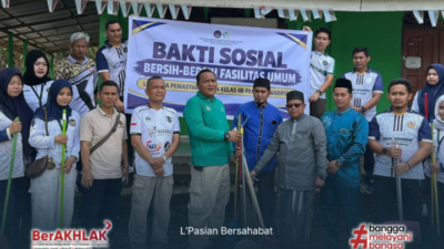Lapas Pasir Pangarayan Gelar Gotong Royong Jaga Kebersihan Lingkungan