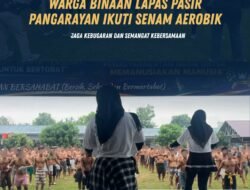 Warga Binaan Lapas Pasir Pangarayan Ikuti Senam Aerobik, Jaga Kebugaran dan Semangat Kebersamaan