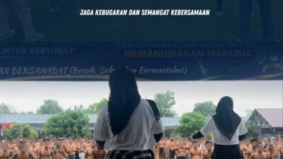 Warga Binaan Lapas Pasir Pangarayan Ikuti Senam Aerobik, Jaga Kebugaran dan Semangat Kebersamaan