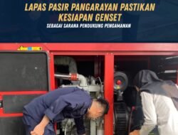 Lapas Pasir Pangarayan Pastikan Kesiapan Genset sebagai Sarana Pendukung Pengamanan