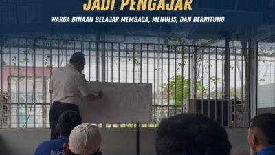 Kalapas Pasir Pangarayan Jadi Pengajar, Warga Binaan Belajar Membaca, Menulis, dan Berhitung
