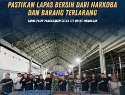 Pastikan Lapas Bersih dari Narkoba dan Barang Terlarang, Lapas Pasir Pangarayan Gelar Tes Urine Mendadak Libatkan Koramil 02 Rambah
