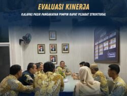 Evaluasi Kinerja, Kalapas Pasir Pangarayan Pimpin Rapat Pejabat Struktural