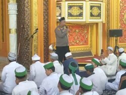 Kapolsek Kepenuhan Gelar Jumat Keliling, Imbau Warga Cegah Karhutla dan Penyalahgunaan Narkoba