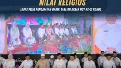 Perkuat Silaturahmi dan Nilai Religius, Lapas Pasir Pangarayan Hadiri Tabligh Akbar HUT ke-27 Rohul