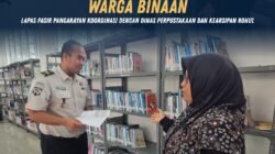 Tingkatkan Minat Baca Warga Binaan, Lapas Pasir Pangarayan Koordinasi dengan Dinas Perpustakaan dan Kearsipan Rohul