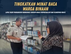 Tingkatkan Minat Baca Warga Binaan, Lapas Pasir Pangarayan Koordinasi dengan Dinas Perpustakaan dan Kearsipan Rohul