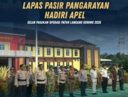 Lapas Pasir Pangarayan Hadiri Apel Gelar Pasukan Operasi Patuh Lancang Kuning 2026
