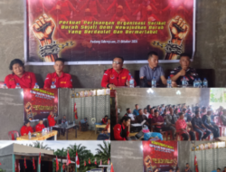 Ketua Umum Federasi Serikat Buruh Perjuangan Indonesia Waonasokhi Giawa, Gelar Konferensi Cabang FSBPI-KASBI di Provinsi Sumatra Utara.